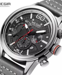 Megir Leather Chronograph
