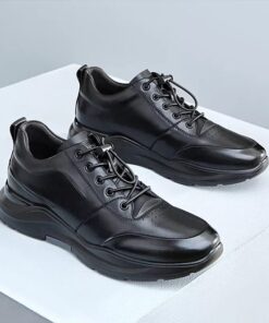 Pure Leather Mens Sneakers